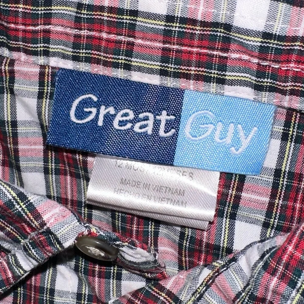 Plaid/corduroy 12mo outift - Picture 2 of 3